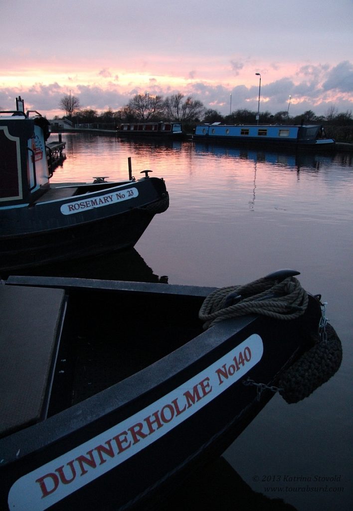 Sunset at Sawley Marina, UK